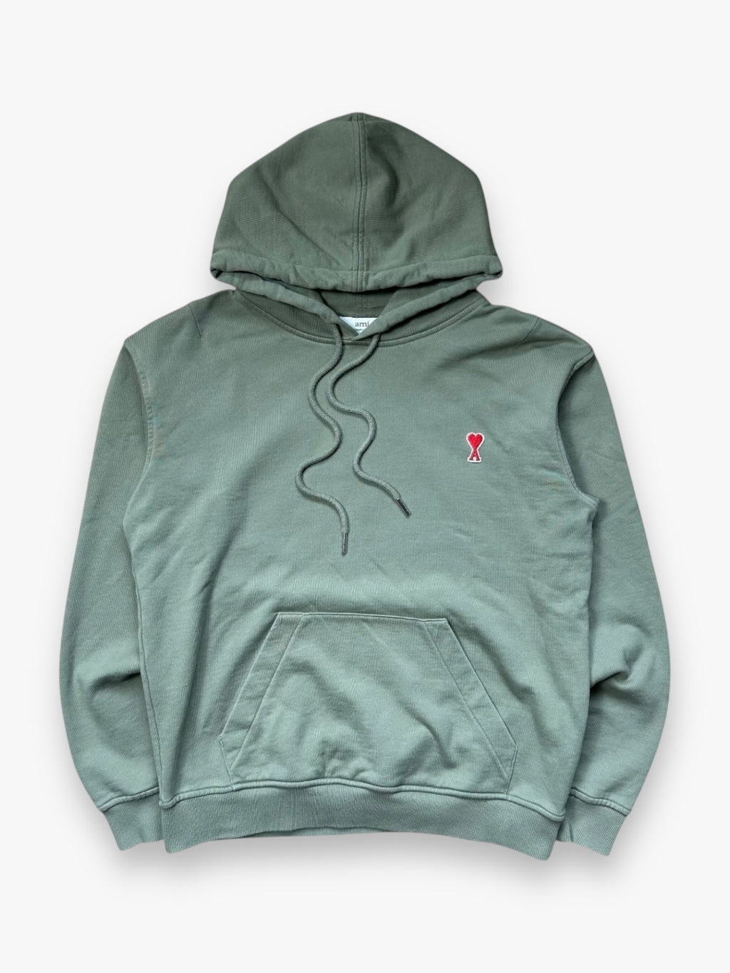 Sweatshirt Hoodie Ami Paris Khaki