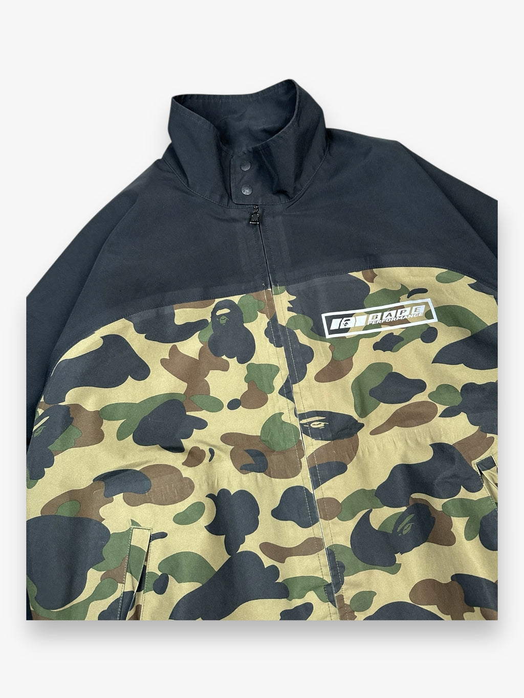 BAPE Gore-Tex Jacket Detachable Sleeve Black 1st Camo SS19
