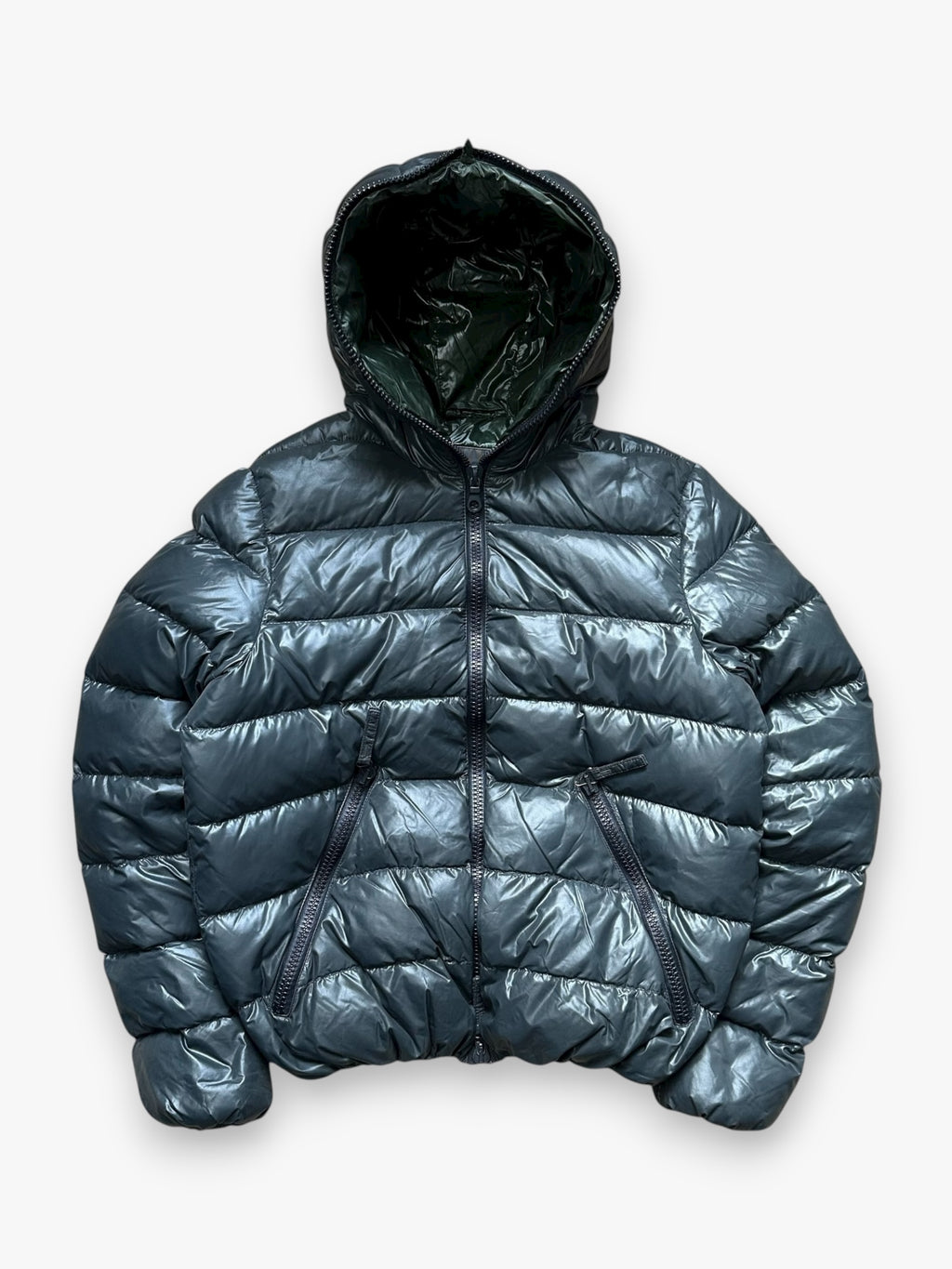 Puffer Jacket Duvetica Full Zip Grey