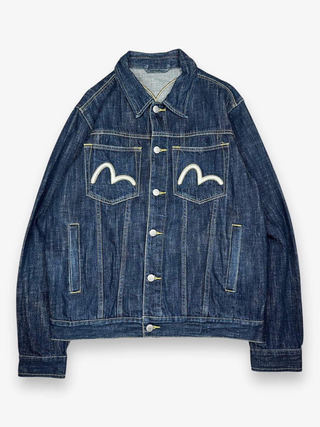 Evisu Denim Jacket Daicock Gold Blue