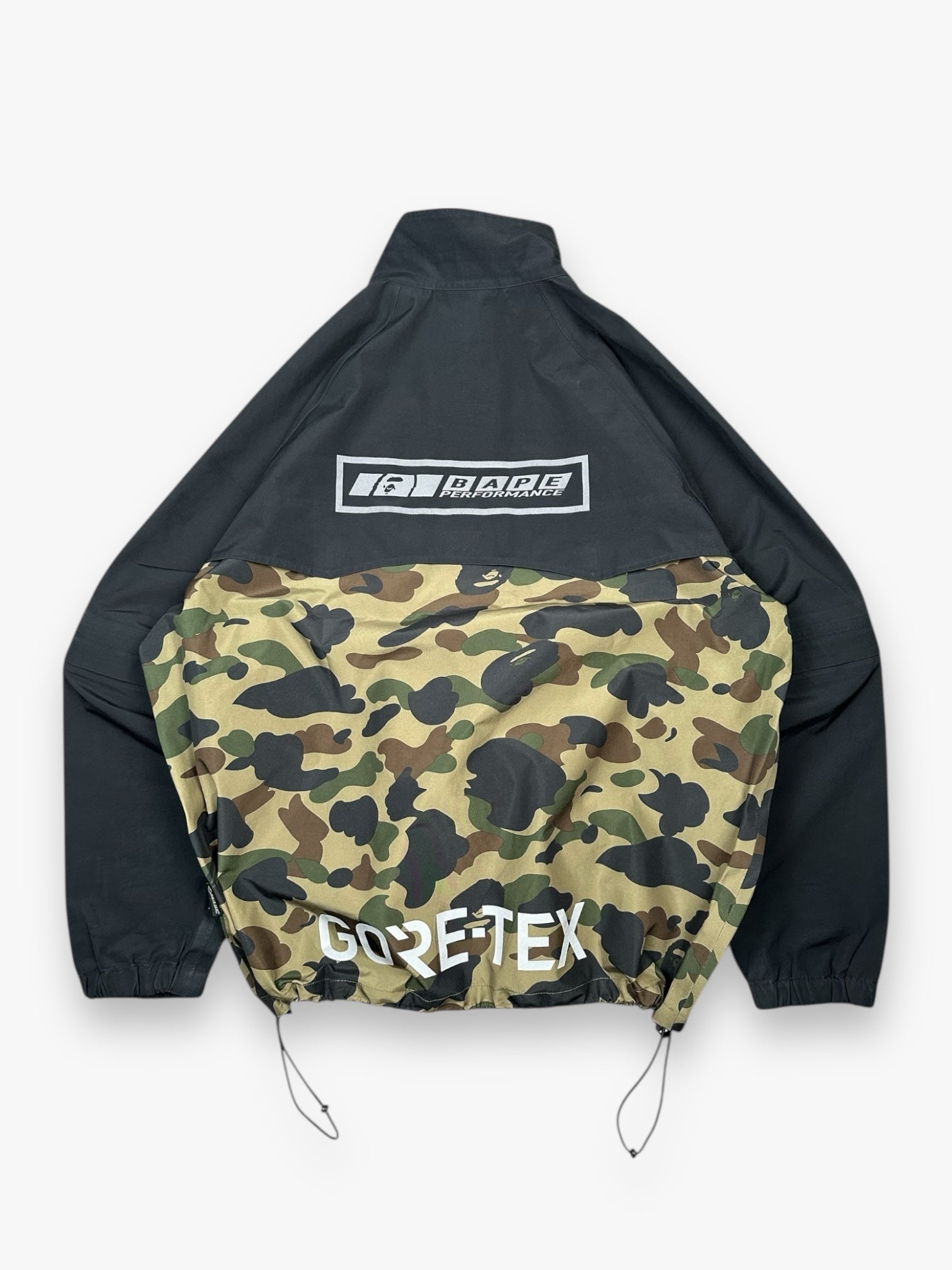 BAPE Gore-Tex Jacket Detachable Sleeve Black 1st Camo SS19