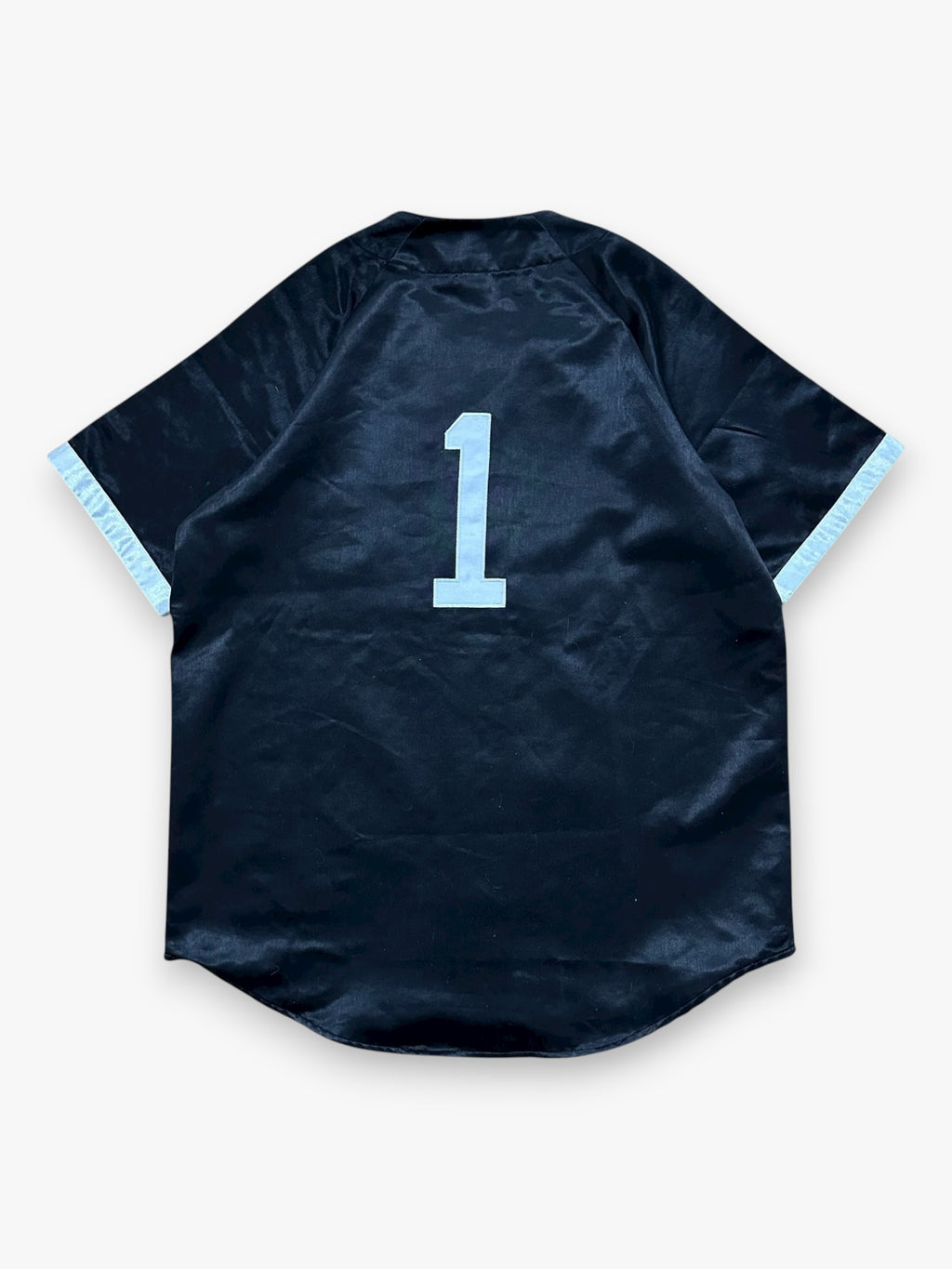 Jersey Supreme Satin Baseball Black SS17