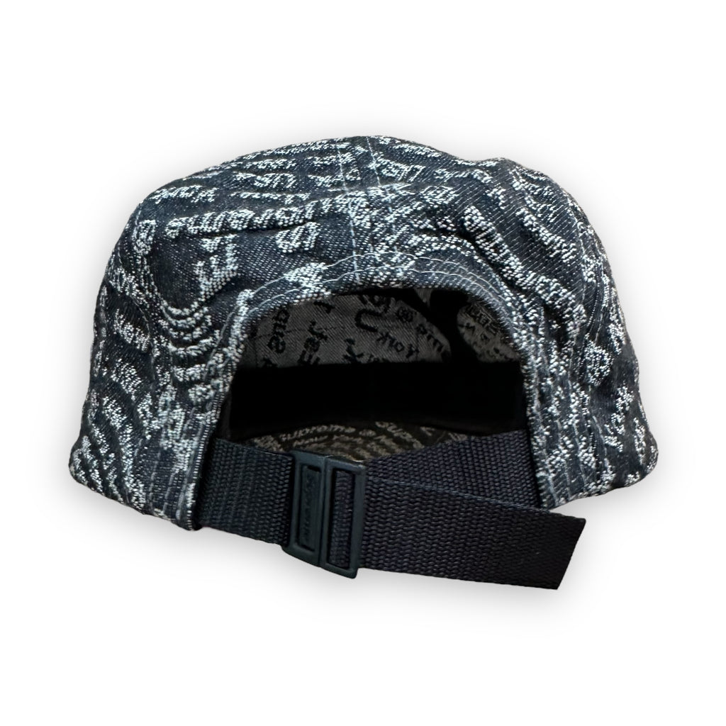 Cap Supreme Circles Jacquard Denim Camp Black FW21
