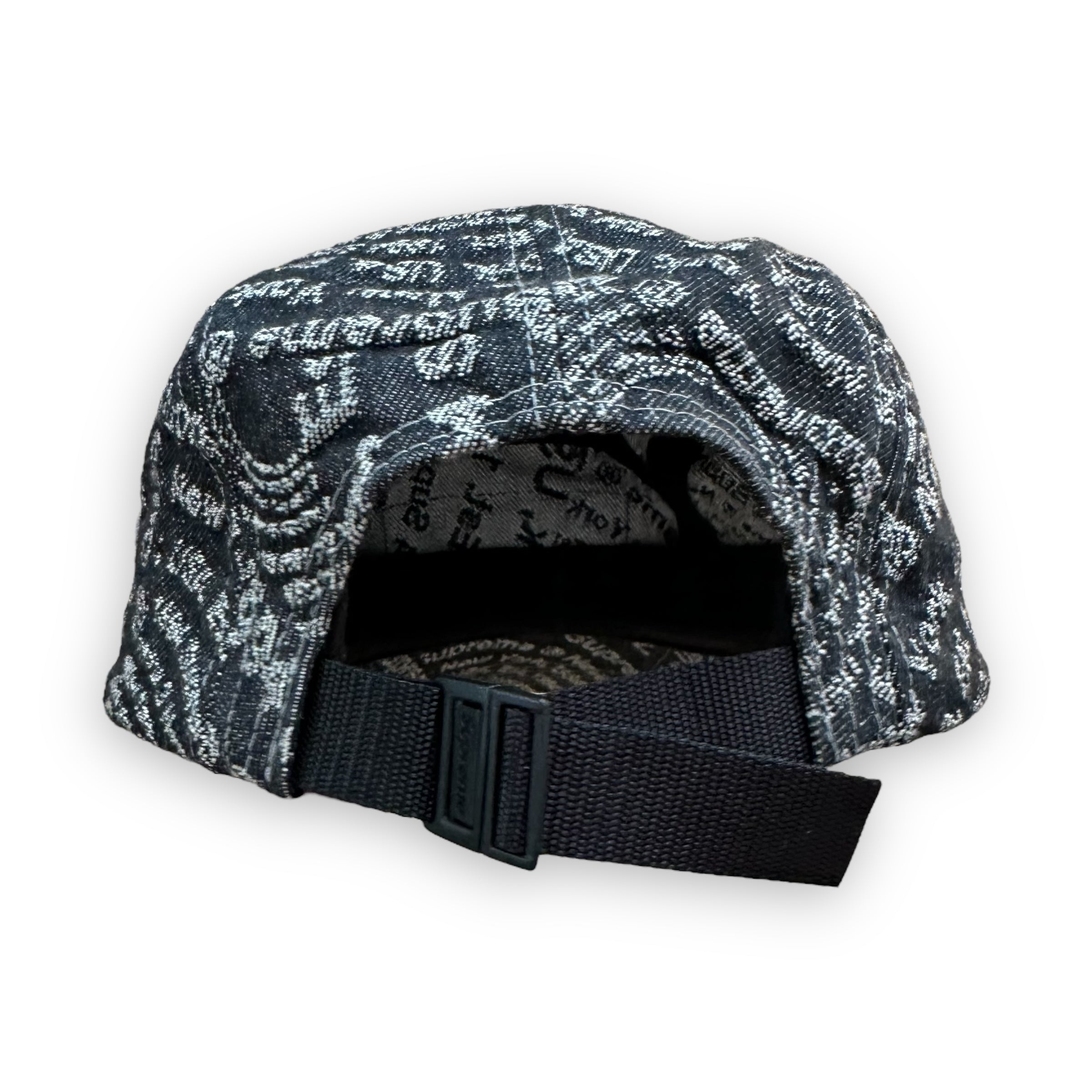 Cap Supreme Circles Jacquard Denim Camp Black FW21