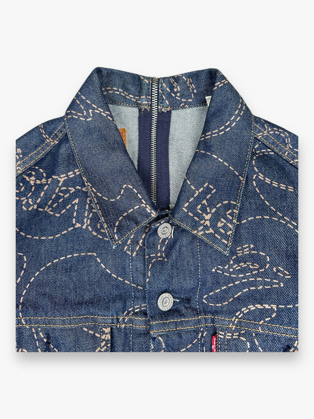 BAPE Levi’s Zip Denim Jacket Indigo SS21
