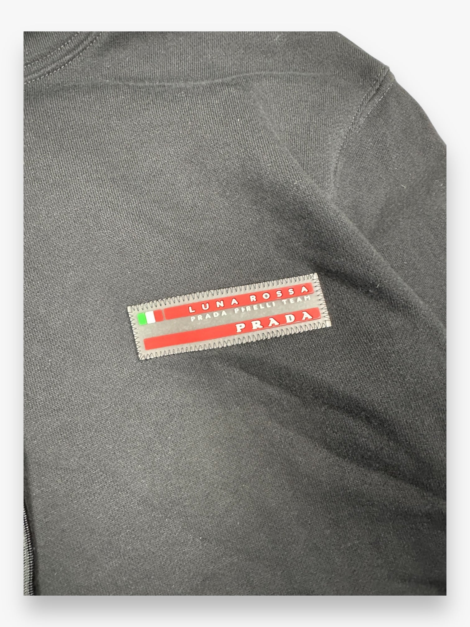 Sweatshirt Hoodie Prada Luna Rossa Black