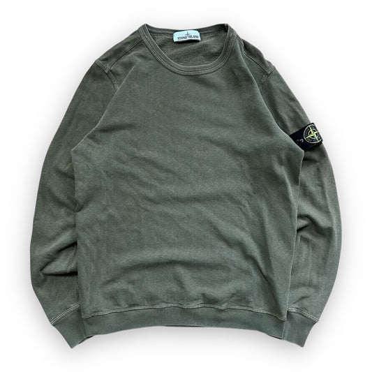Sweatshirt Crewneck Stone Island Kaki (M)