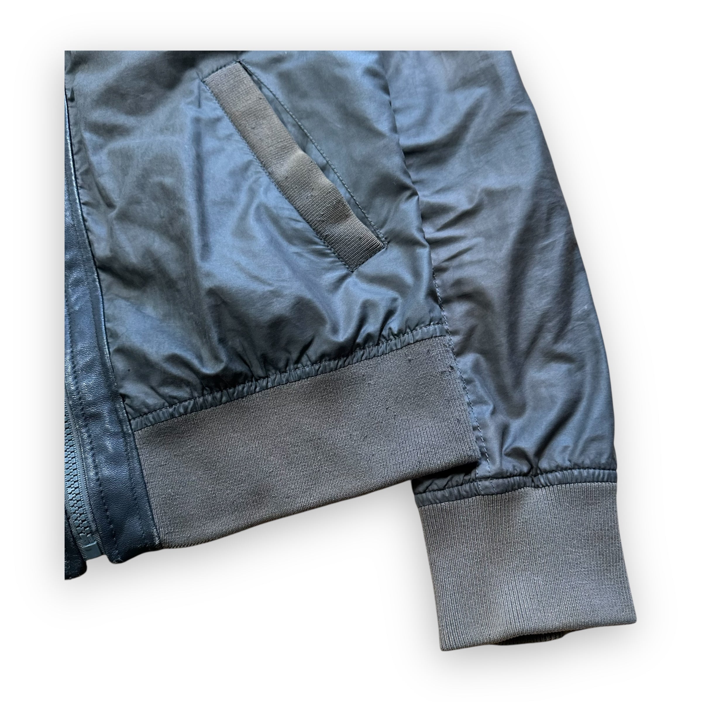 Jacket Dolce & Gabbana Hybrid Nylon Leather Brown vintage