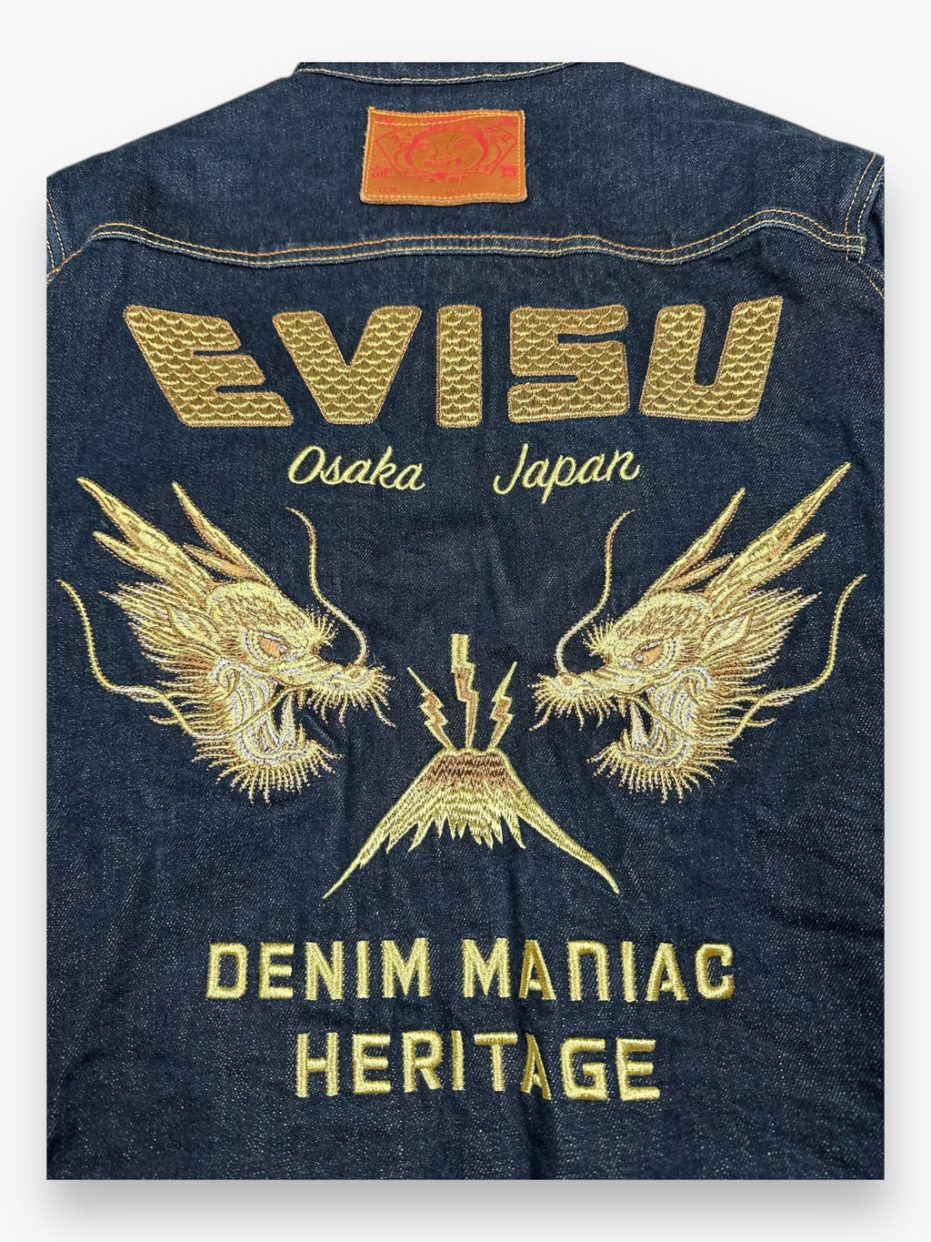 Evisu Denim Jacket Heritage Dragon Fuji