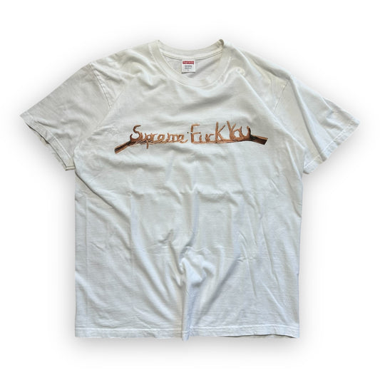 Tee Supreme Fuck You White FW18 (L)