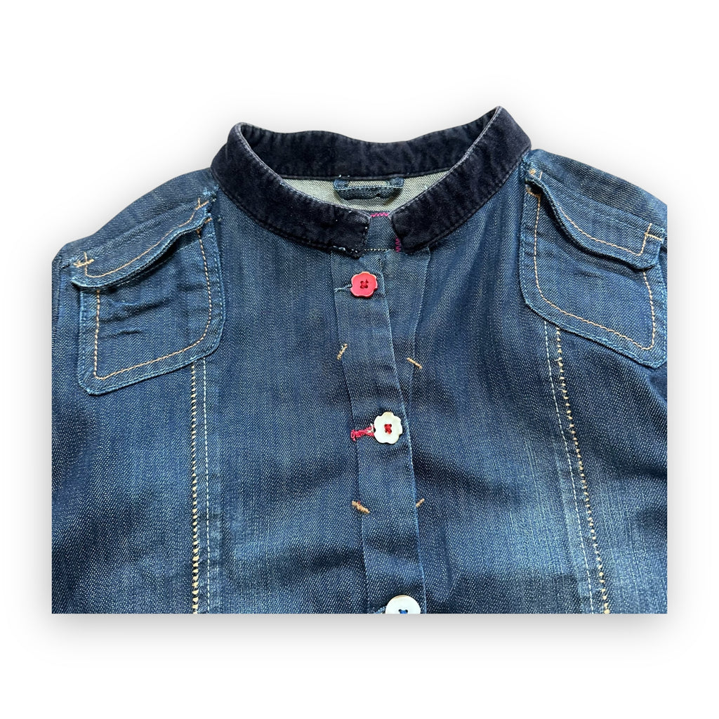 Jacket Marithe + Francois Girbaud Denim Flower