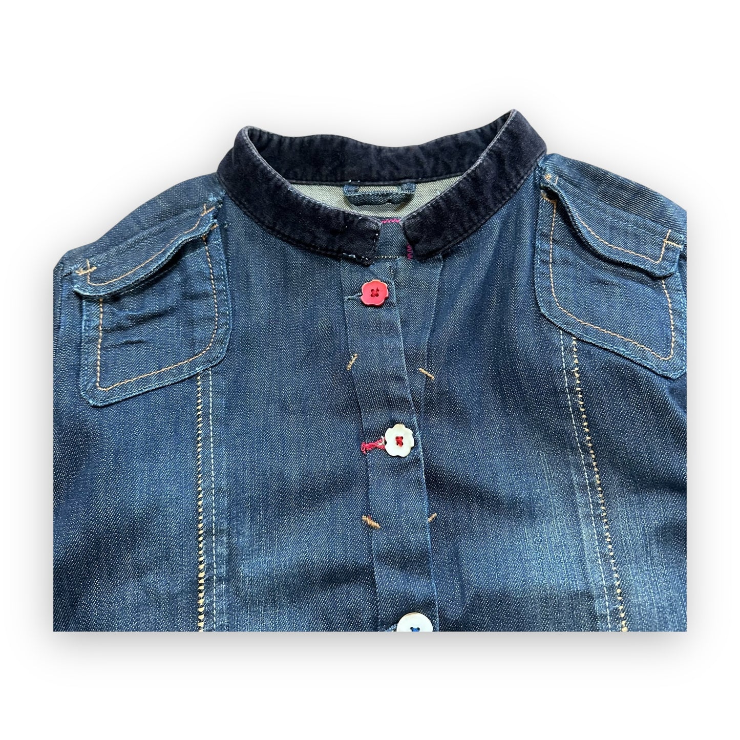 Jacket MFG Marithe Francois Gurbaud Denim Flower (S)