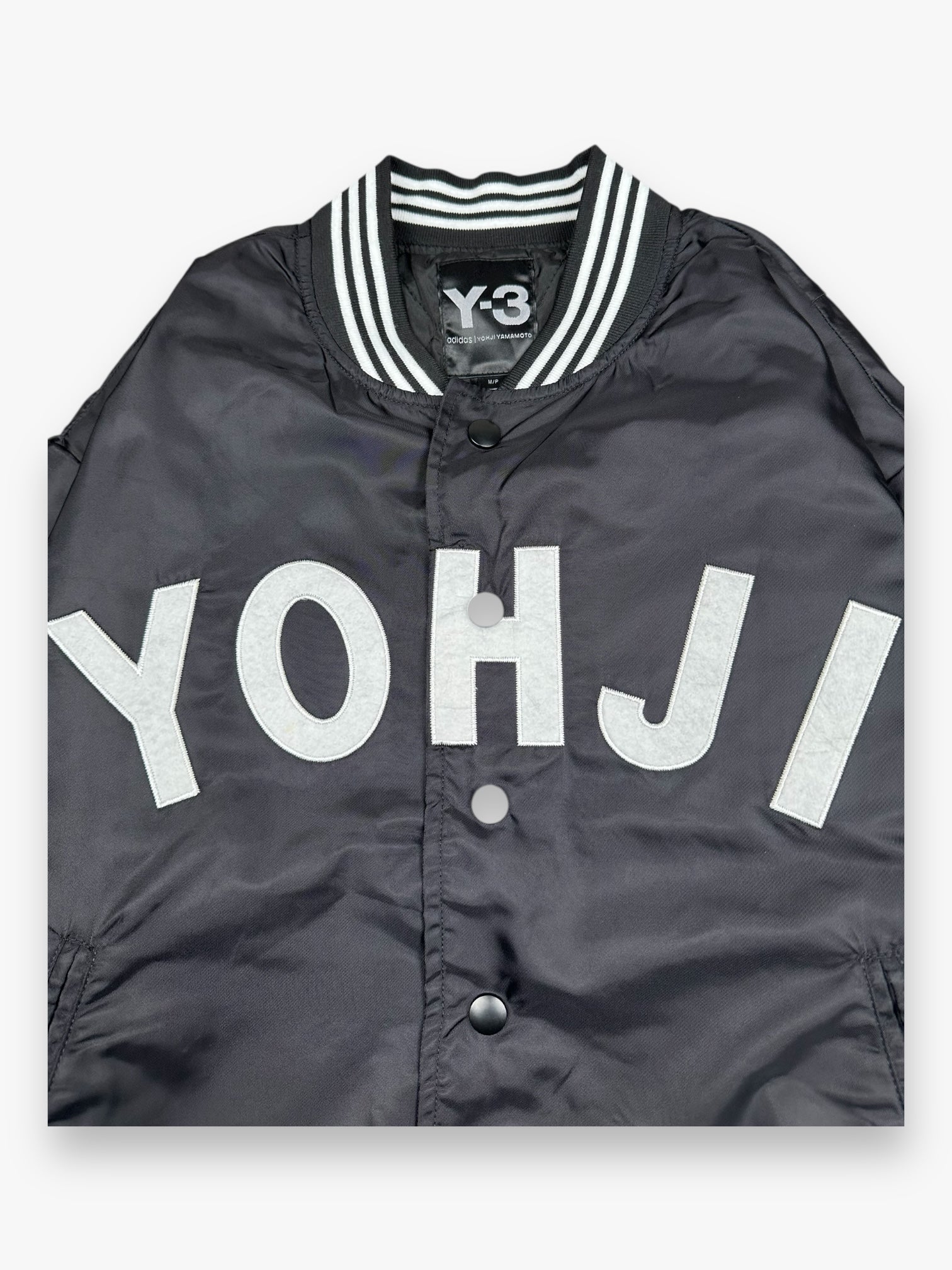 Y-3 Yohji Bomber Jacket Letters Black