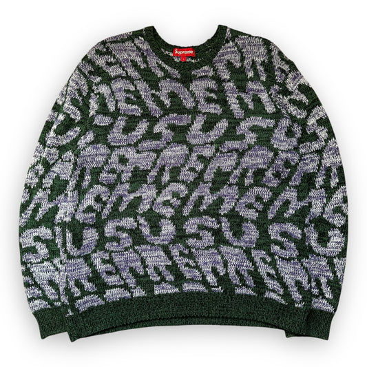 Sweater Supreme Stacked Green SS23 (L)