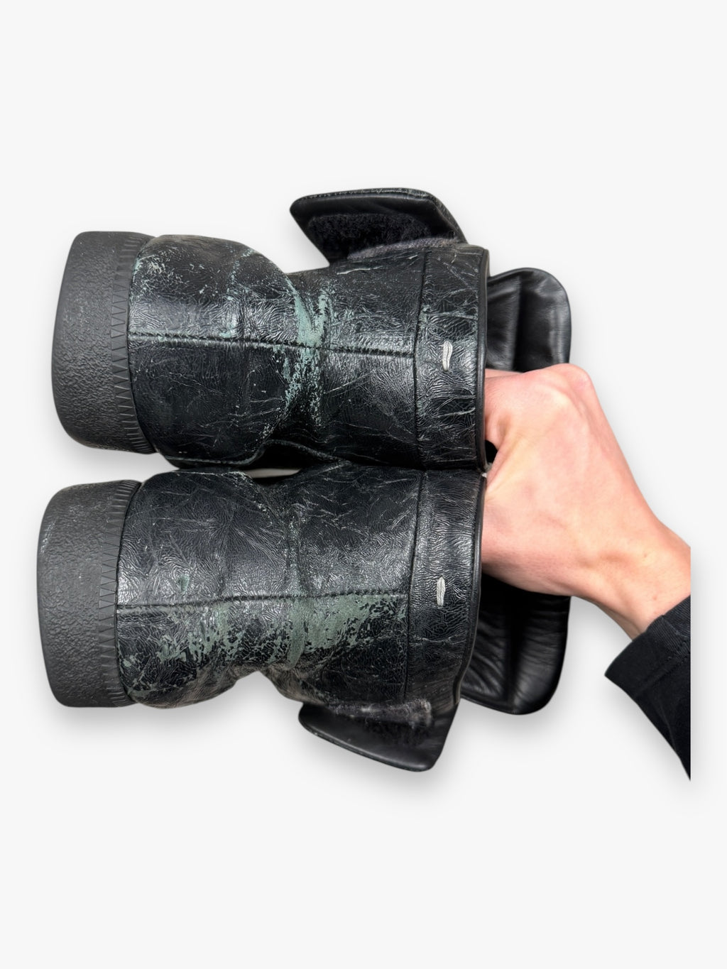 Maison Margiela Future High Cracked Leather Black