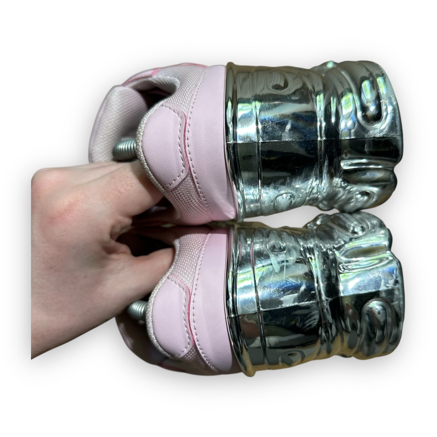 EU43 - US9.5 - UK8.5 • Ozweego Raf Simons Clear Pink Silver Metallic