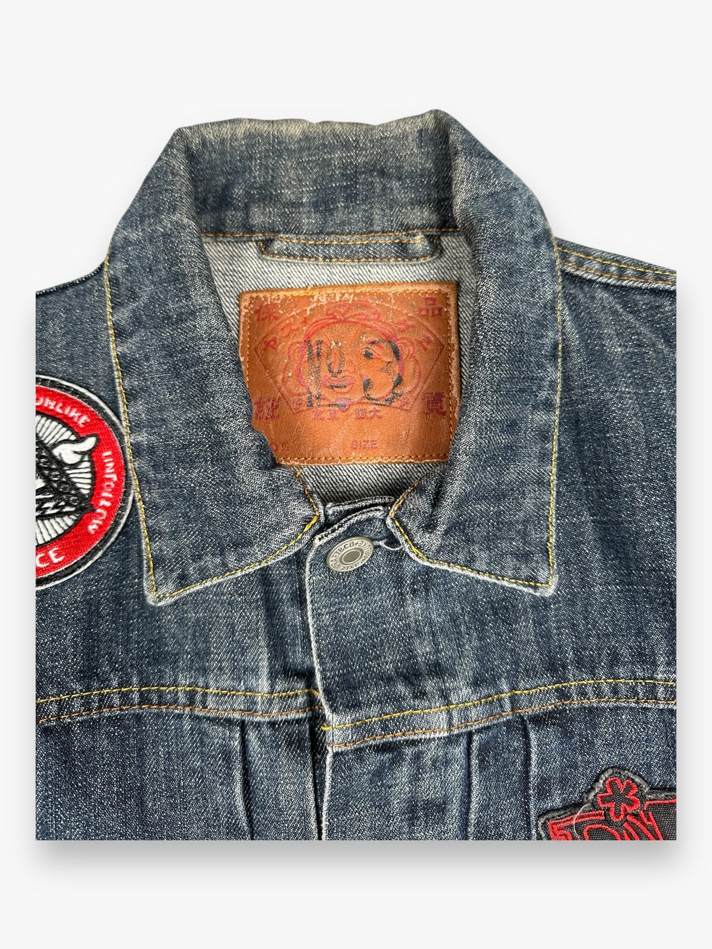 Evisu Denim Jacket D*Face Light Blue