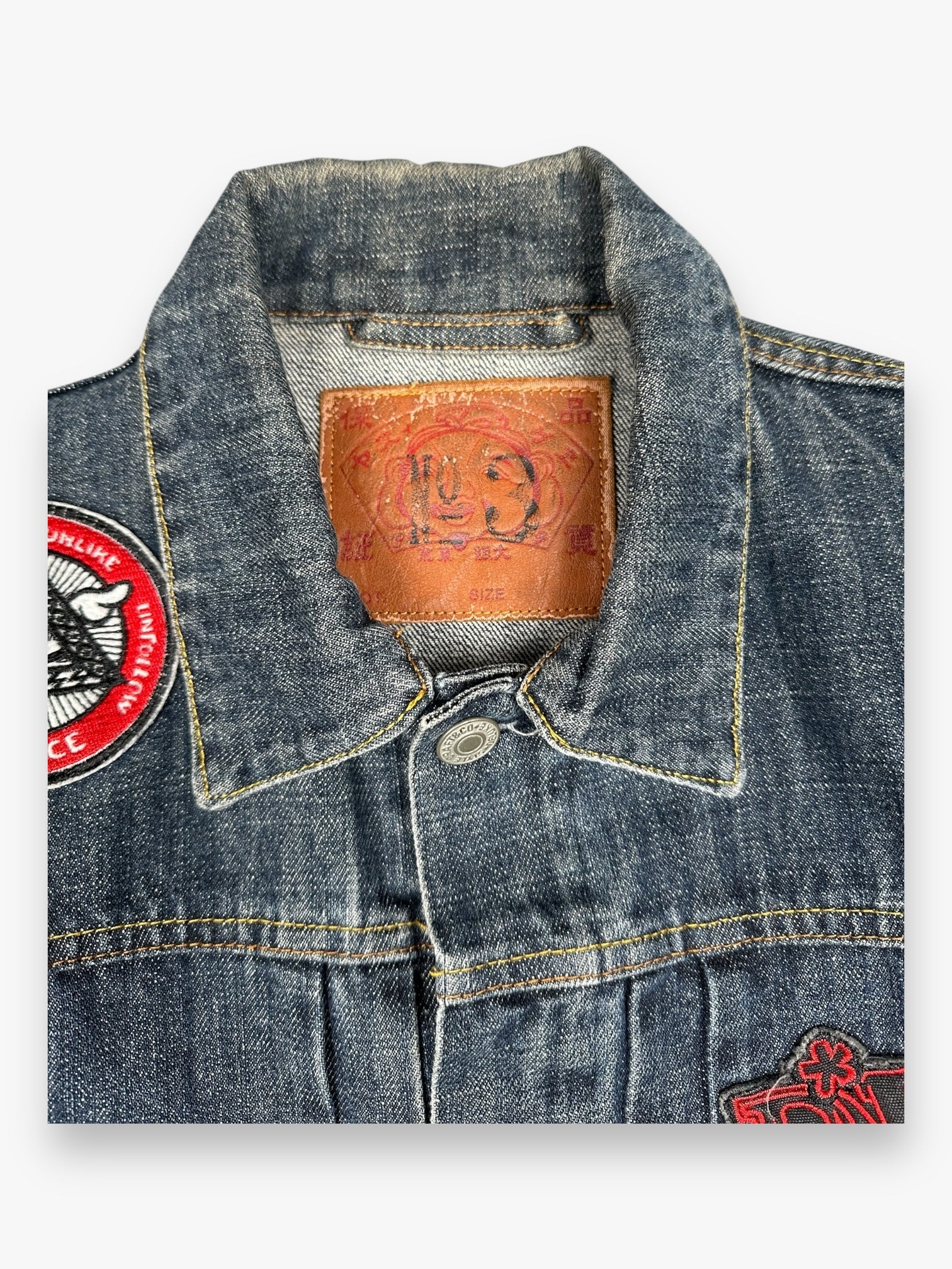 Evisu Denim Jacket D*Face Light Blue