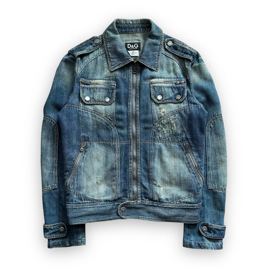 Jacket Dolce & Gabbana Denim Multi Pocket Zip (M)