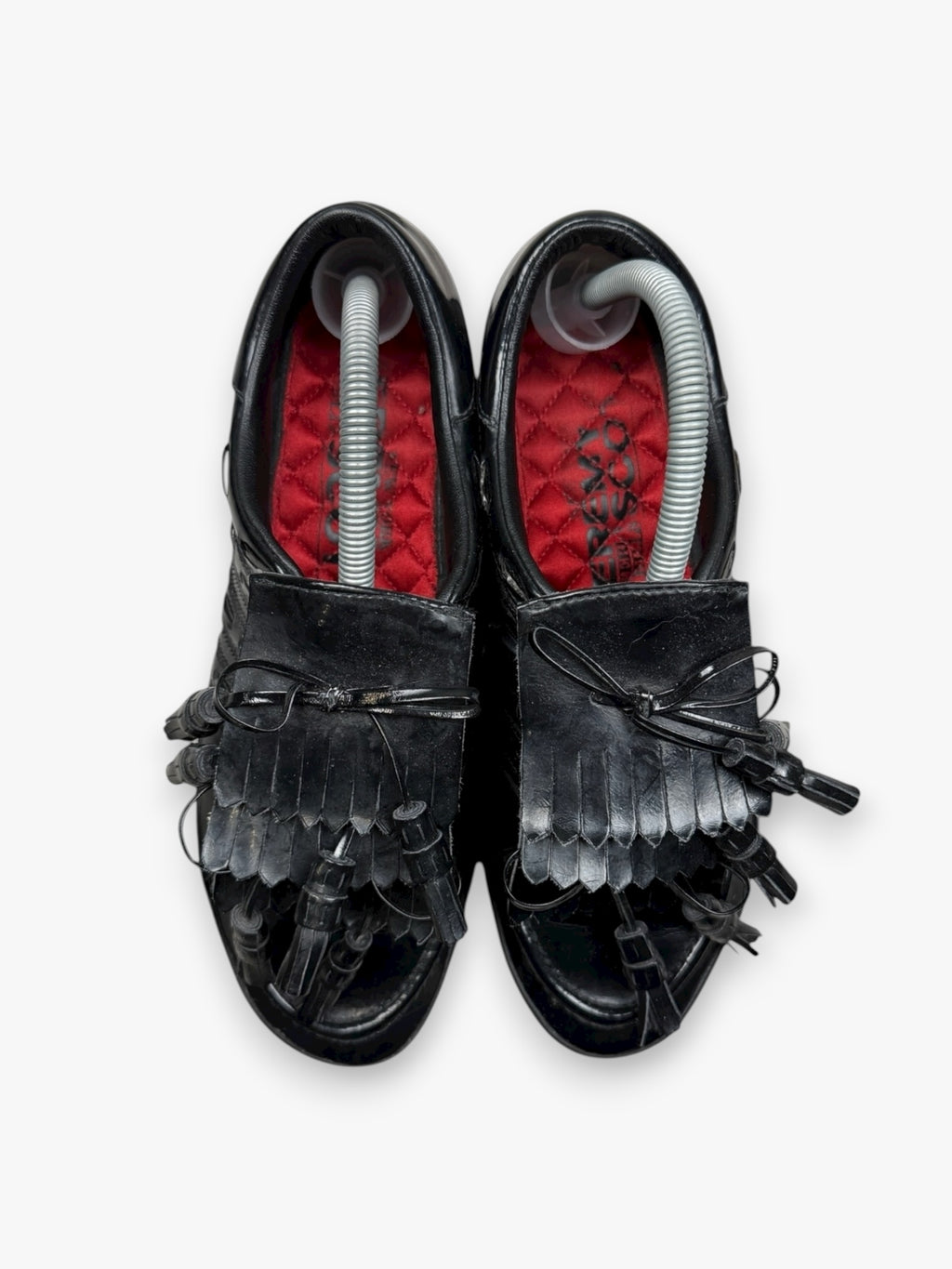 adidas Jeremy Scott Samba Loafers Triple Tongue Black Patent (2009)