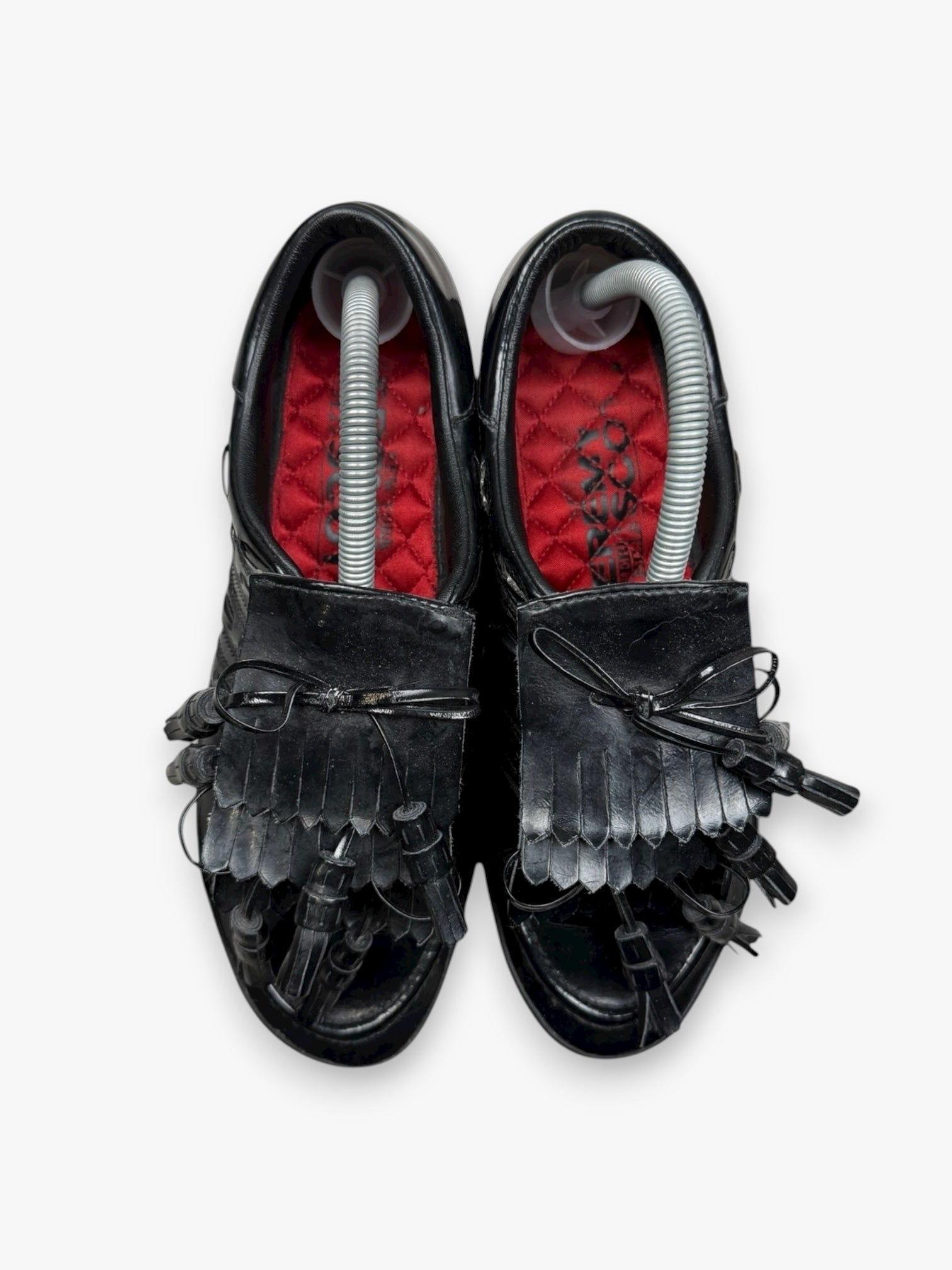 adidas Jeremy Scott Samba Loafers Triple Tongue Black Patent (2009)