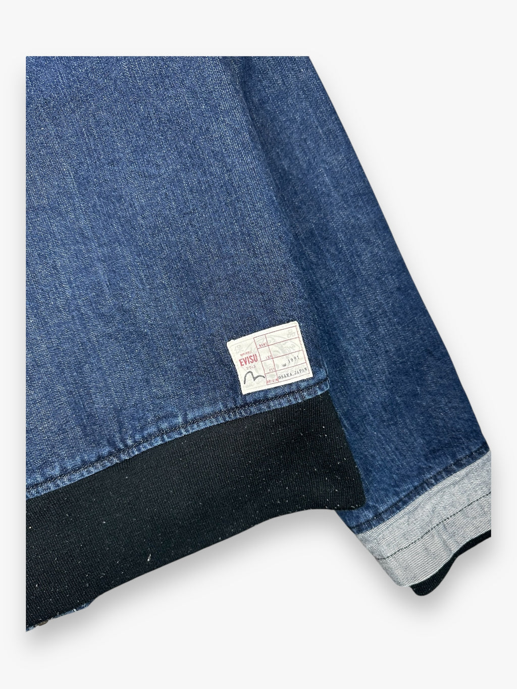 Evisu Bomber Aviator Denim Jacket