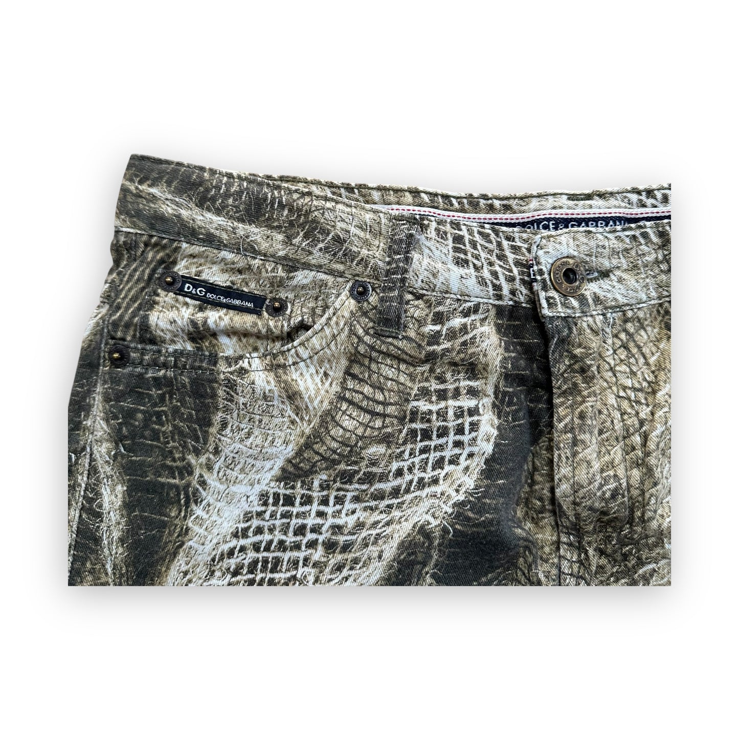 Jeans Dolce & Gabbana Snakeskin Print vintage (S)