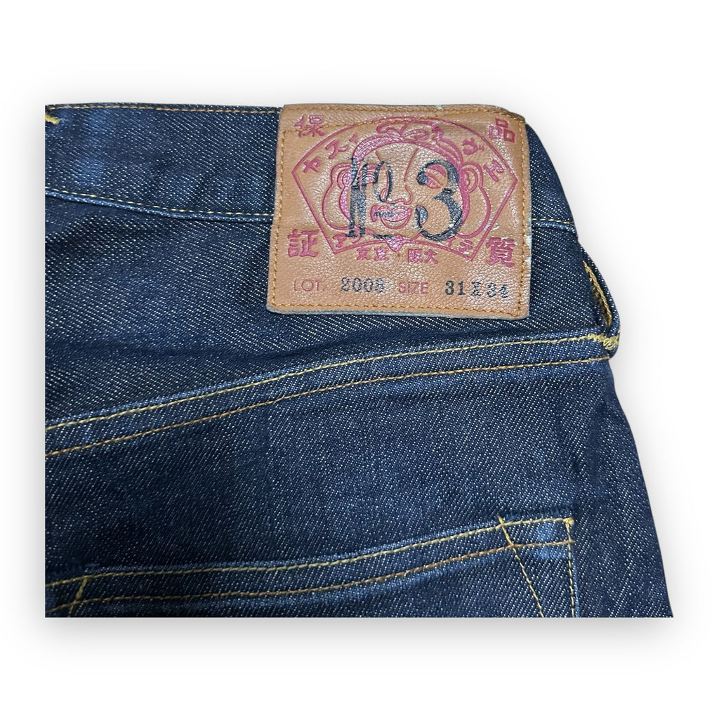 Jeans Evisu Seagull Denim Robot Lot 2008 Yellow