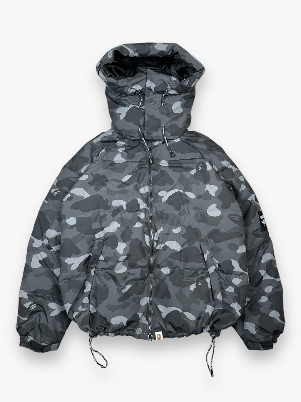 BAPE Puffer Jacket Black Camo FW22