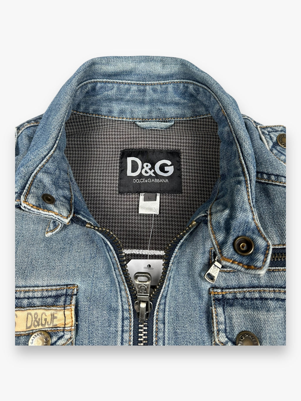 Jacket Denim Dolce & Gabbana Marine Light Blue