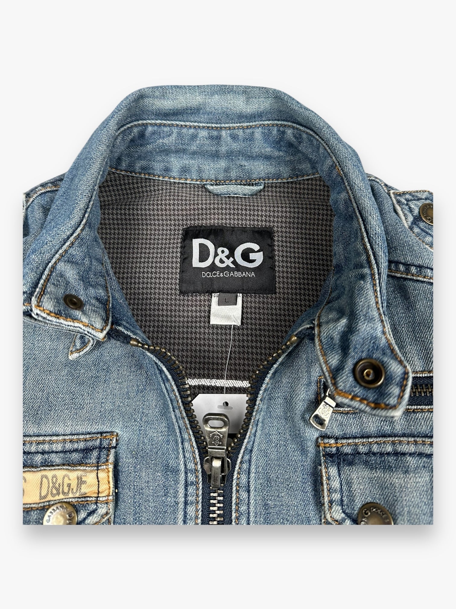 Jacket Denim Dolce & Gabbana Marine Light Blue