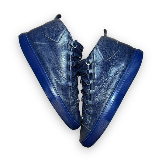 EU43 - US9.5 - UK8.5 • Balanciaga Arena High Leather Navy
