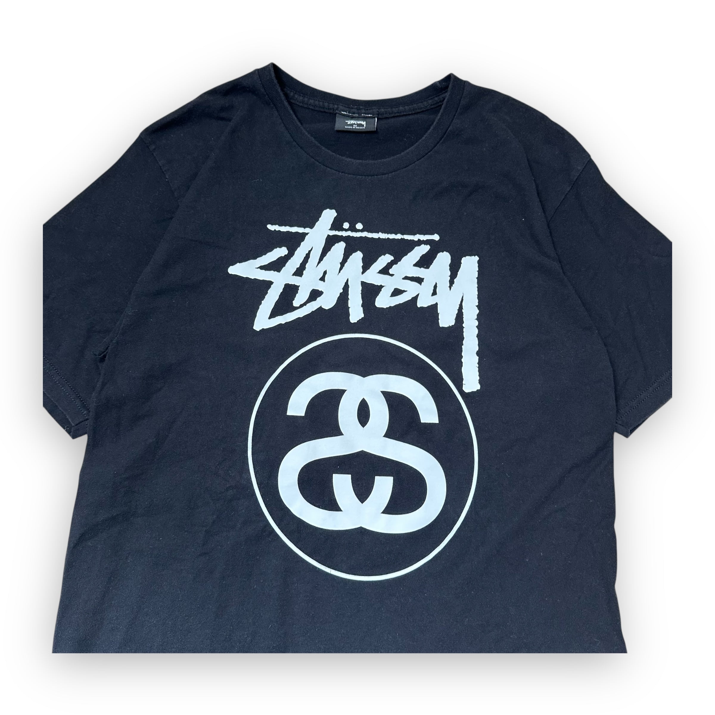Tee Stussy Spell Out Black
