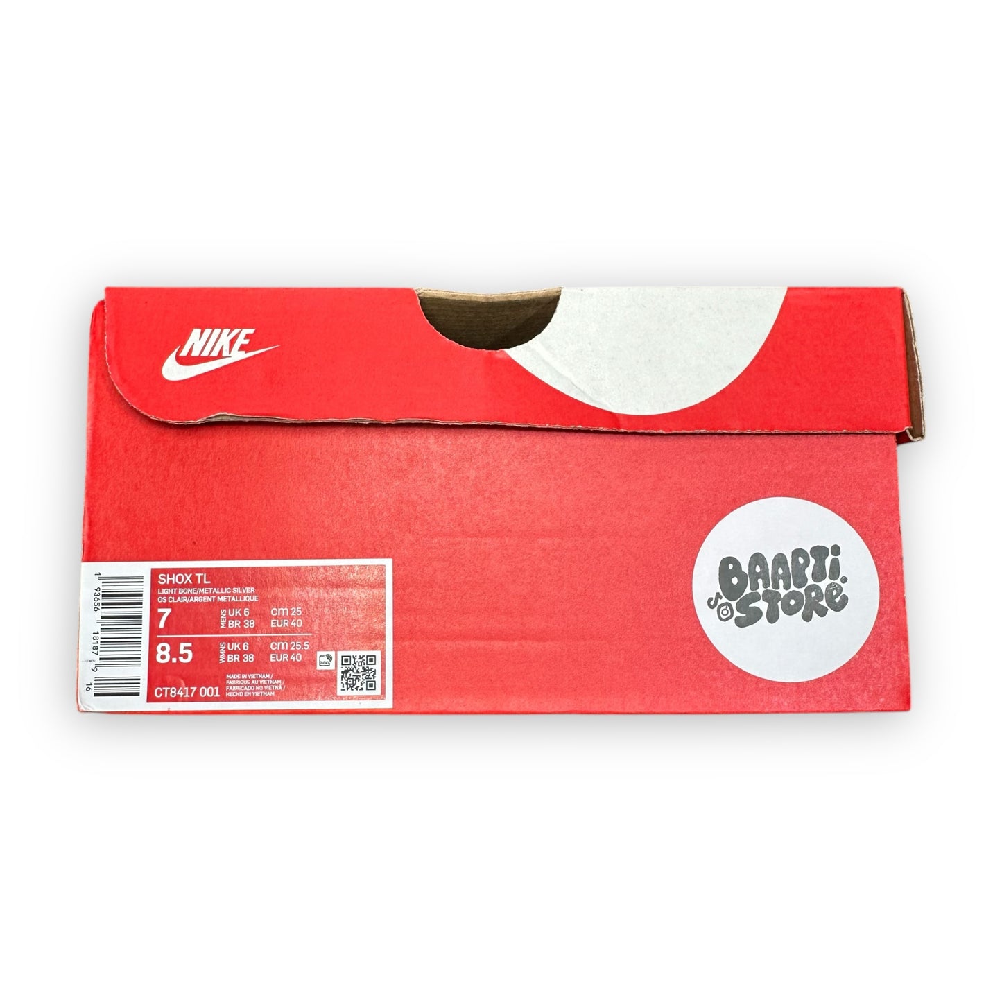 EU40 - US7 - UK6 • Shox TL Light Bone Cool Grey