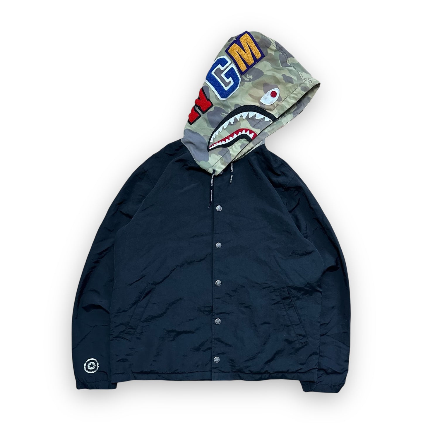 Jacket BAPE Coach Shark Camo Sand Black (S)