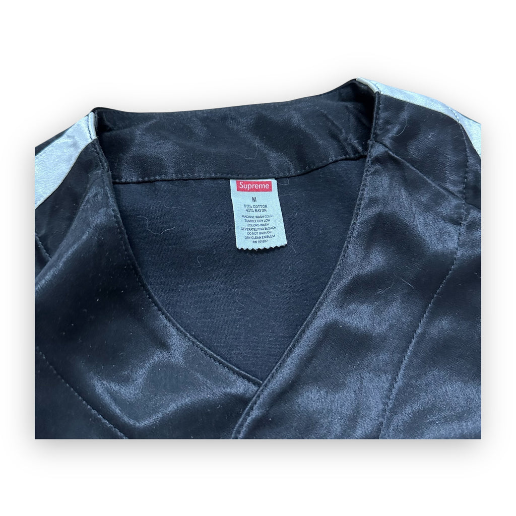 Jersey Supreme Satin Baseball Black SS17