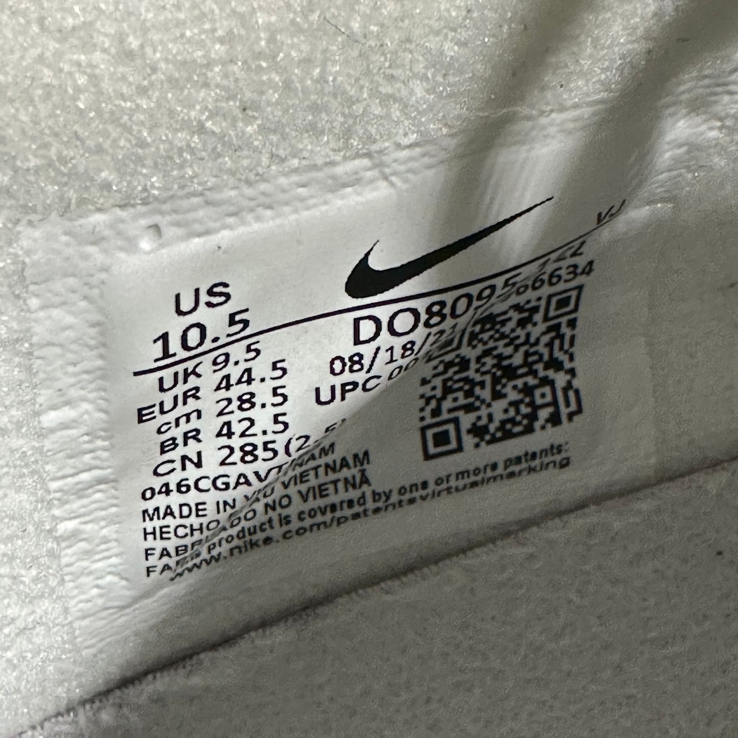 EU44.5 - US10.5 - UK9.5 • Air Max Sunder Comme des Garcons White