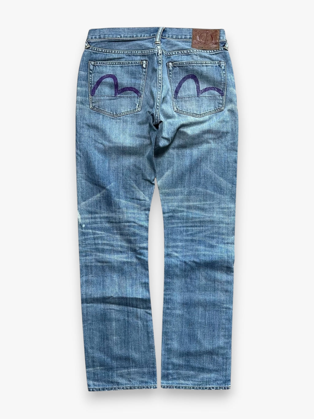 Jeans Evisu Seagull Faded Effect Lot 2008 Purple