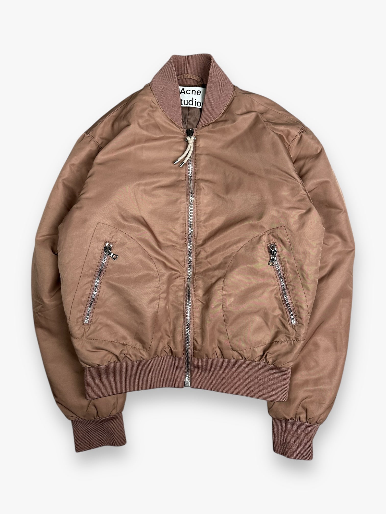 Acne Studios Azura Bomber Jacket Pink Satin AW16