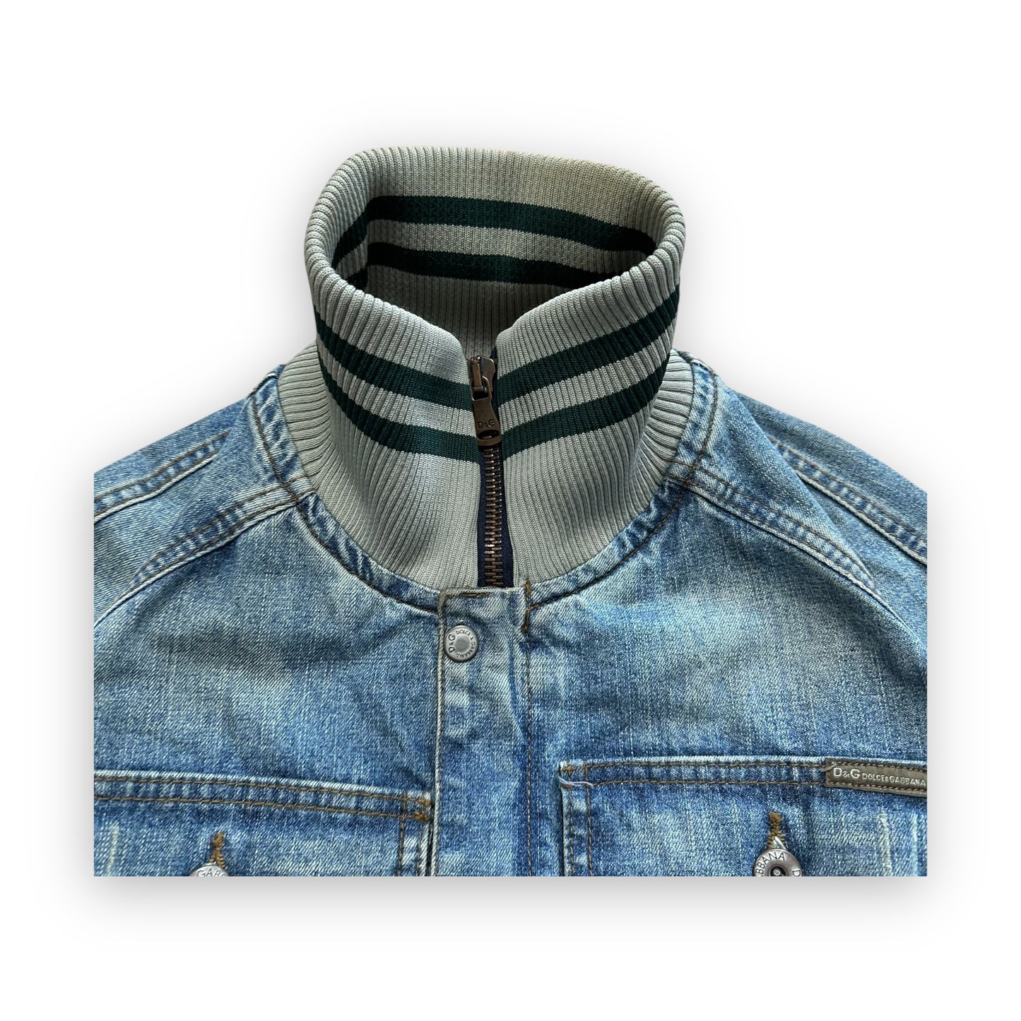 Jacket Dolce & Gabbana Denim Stonewash Logo SS05 (M)