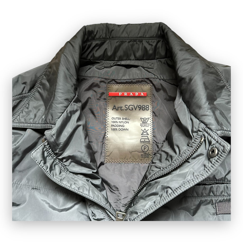 Jacket Prada Sport Work Nylon Dark Grey FW08