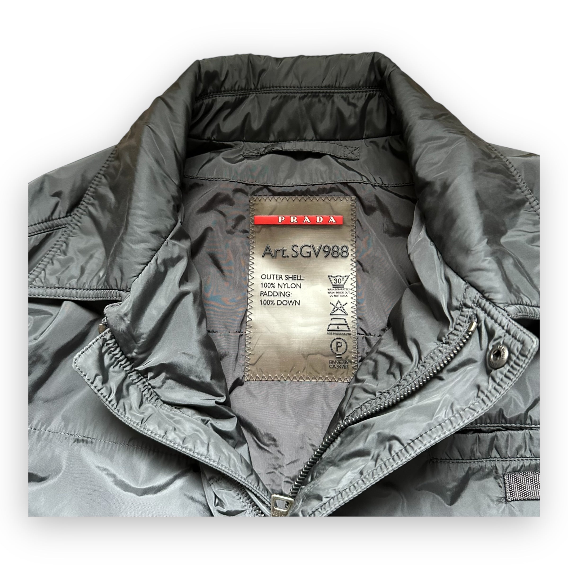 Jacket Prada Sport Work Nylon Dark Grey FW08