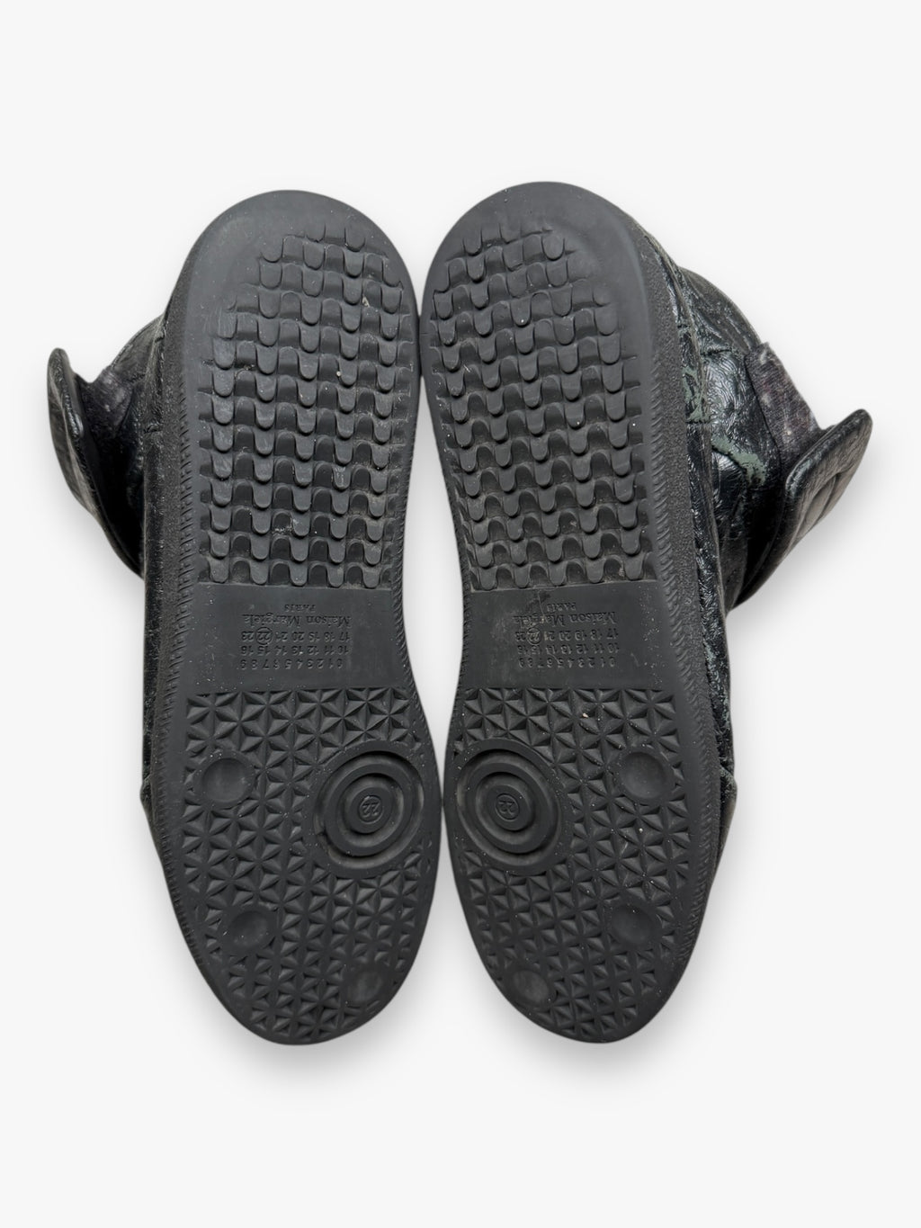 Maison Margiela Future High Cracked Leather Black