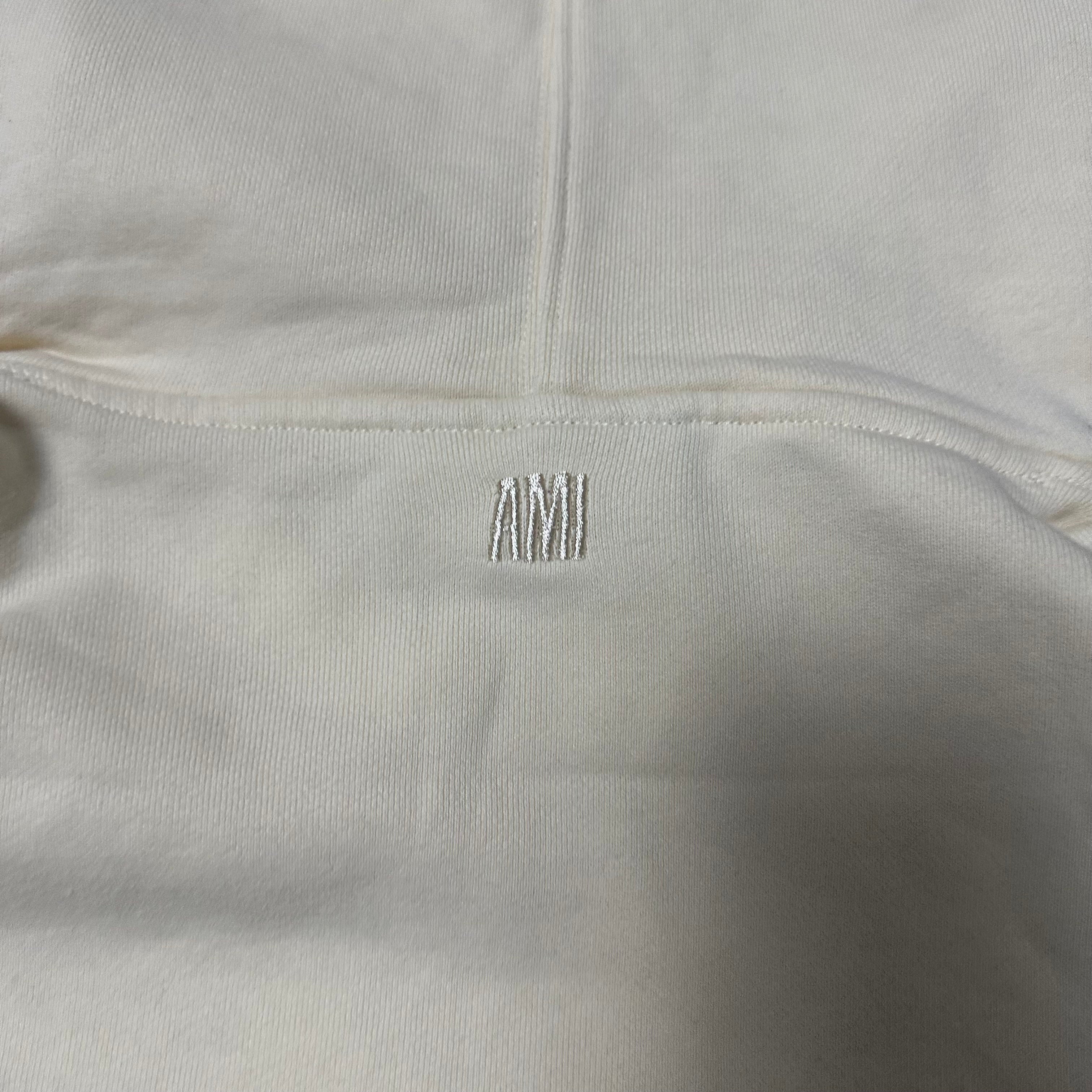 Sweatshirt Hoodie Ami Paris Vintage Beige