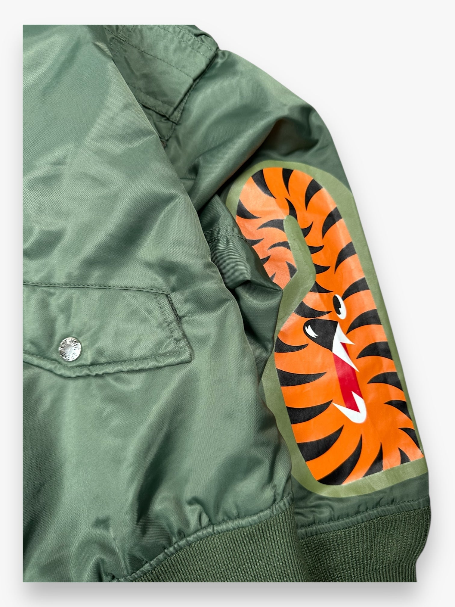 BAPE AM-1 Bomber Jacket Shark Olive