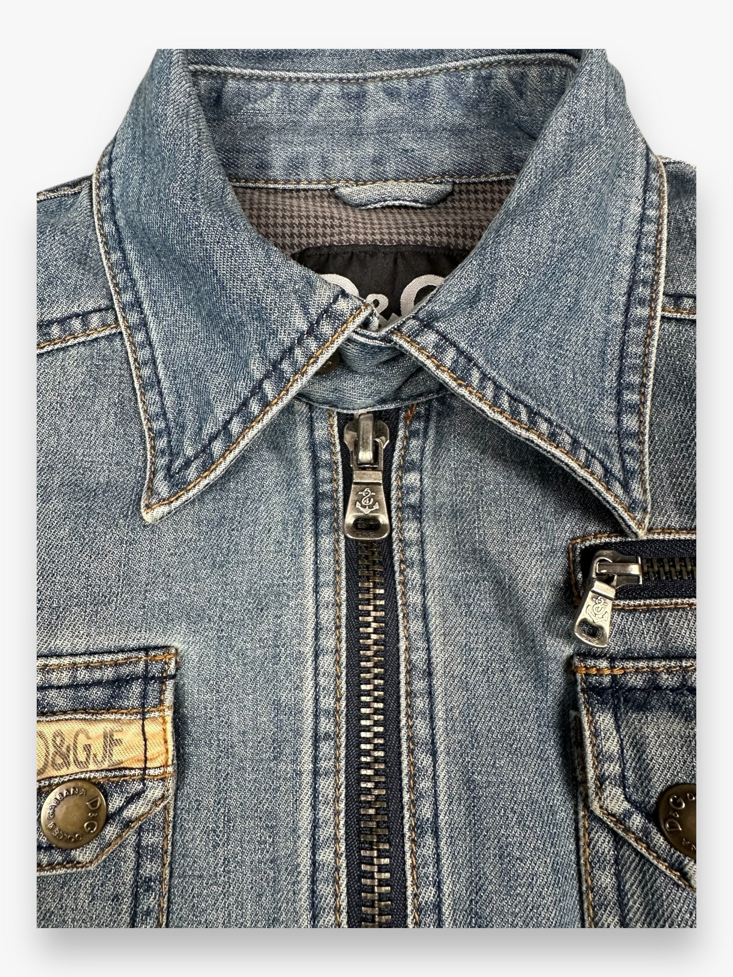 Jacket Denim Dolce & Gabbana Marine Light Blue