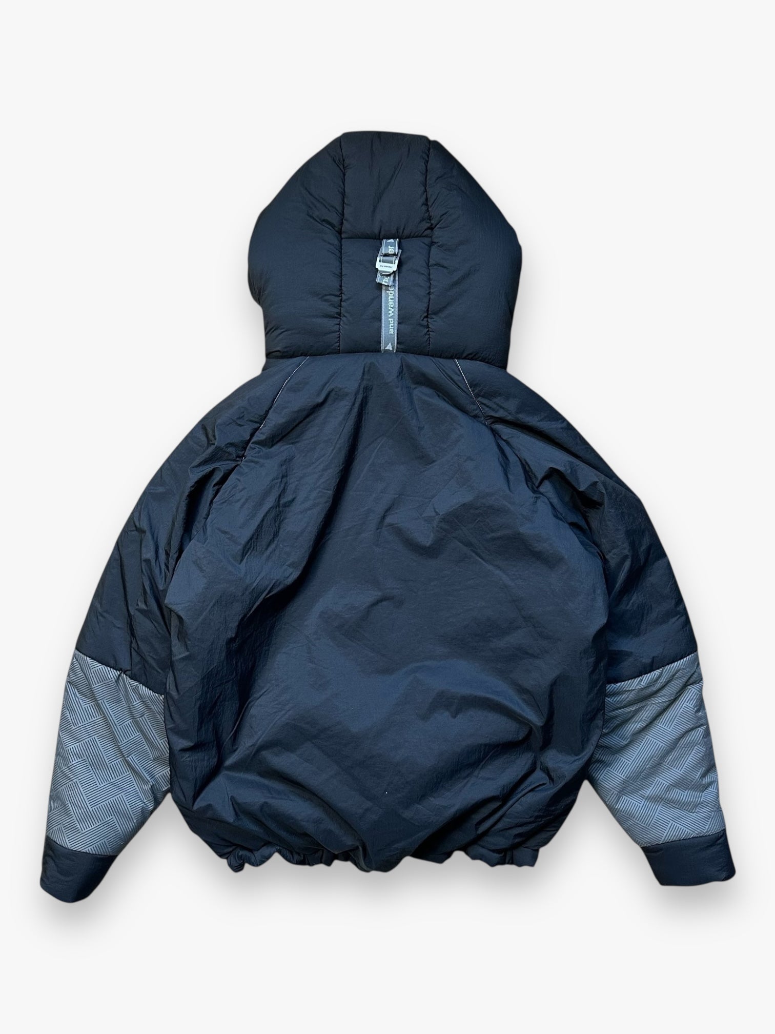 Puffer Jacket And Wander Primaloft Ripstop Black Grey
