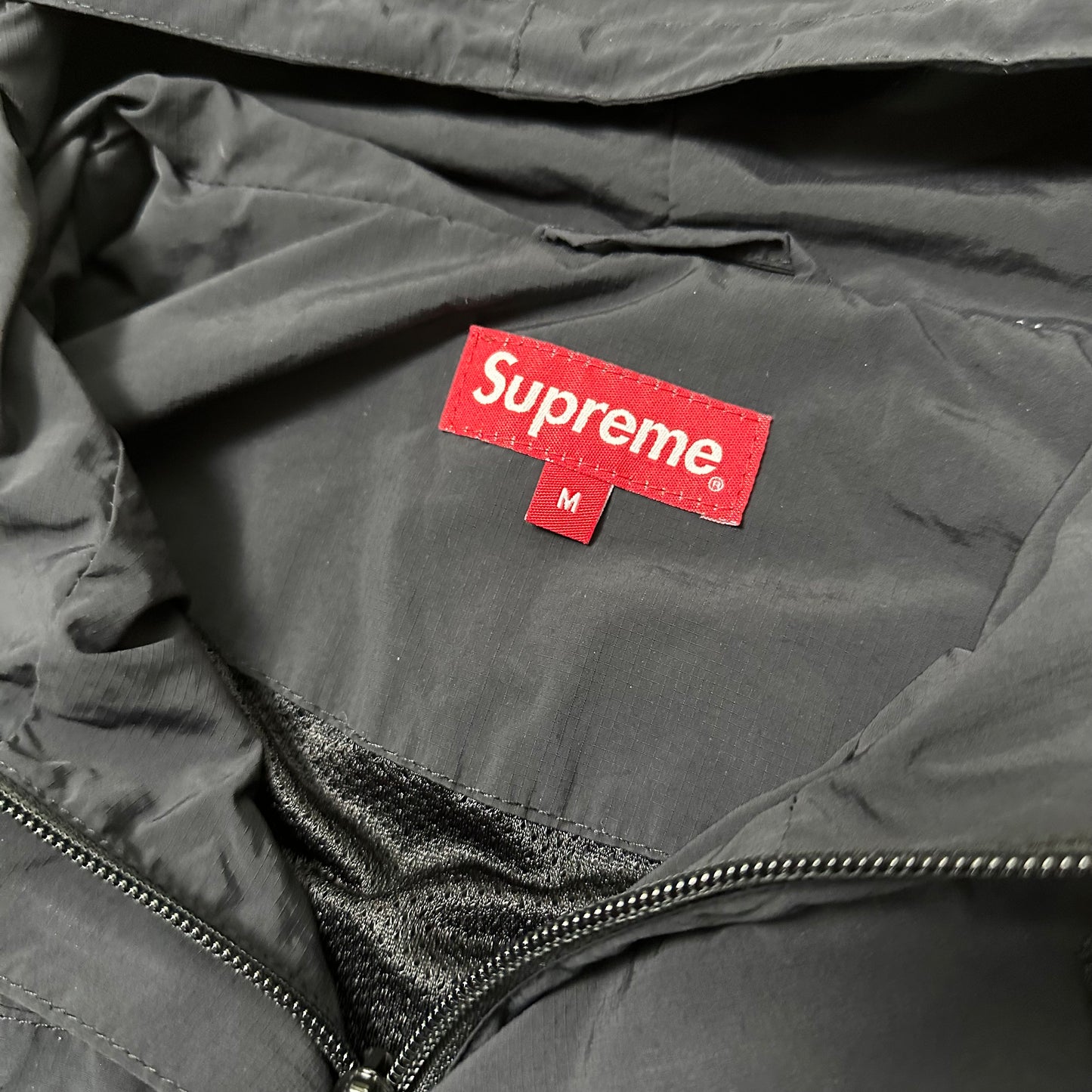 Jacket Supreme Curve Logos Ripstop Black FW20 (M)