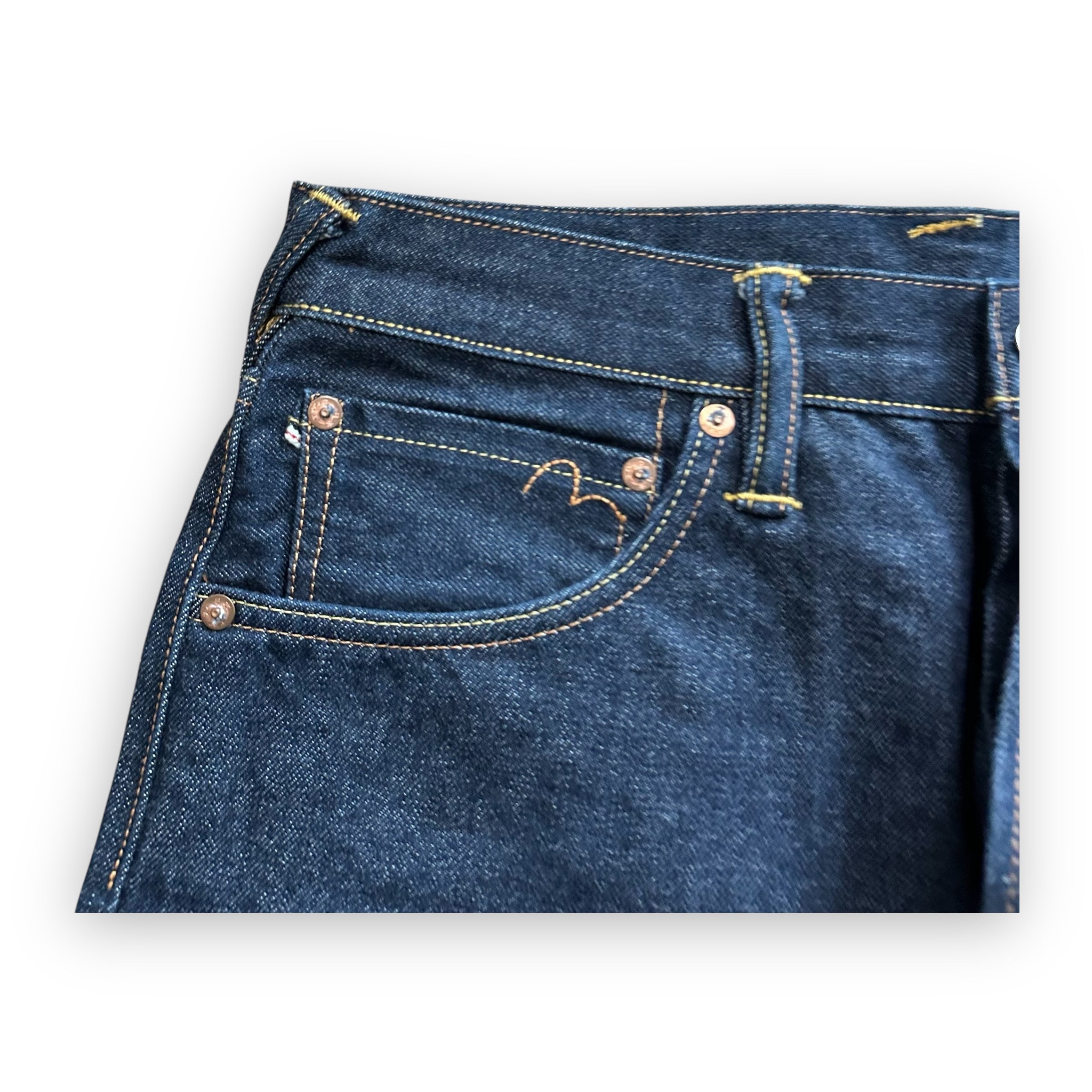 Jeans Evisu Daicock Embroidery Lot 2000 White/Red