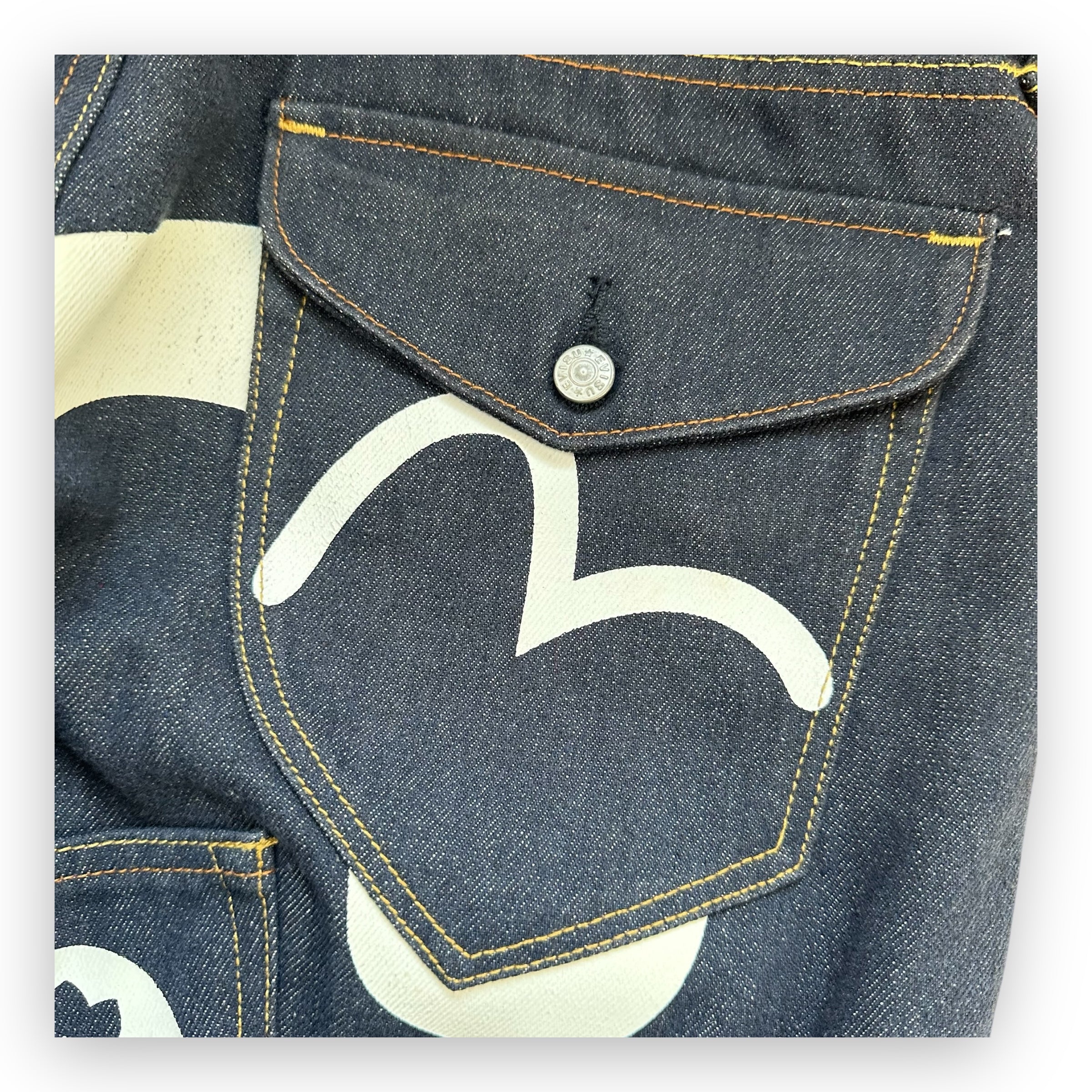 Jeans Evisu Multipocket Seagull White